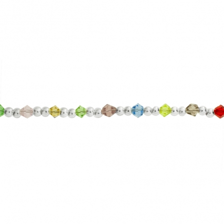 Tobillera de cristales checos