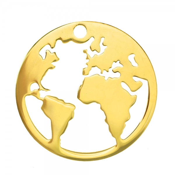 Tobillera dorada Mundo