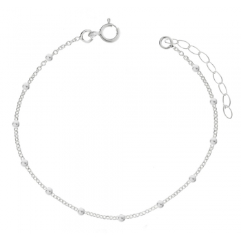 Tobillera cadena de bolitas