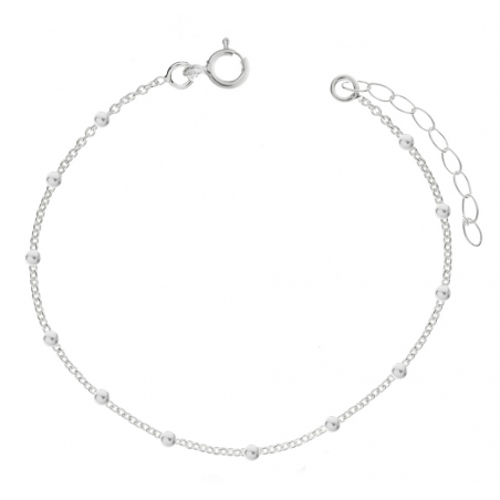 Tobillera cadena de bolitas