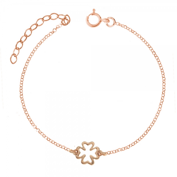 Tobillera dorada trébol de la Suerte