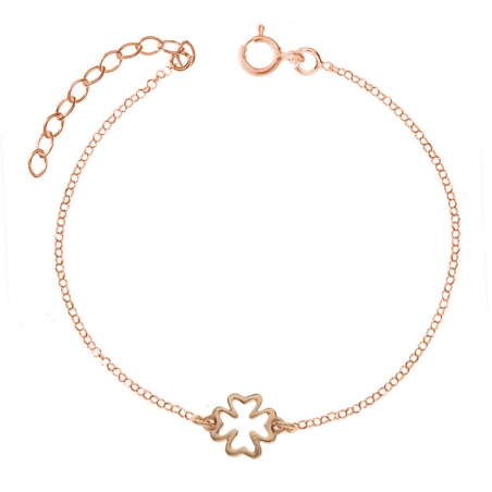 Tobillera dorada trébol de la Suerte