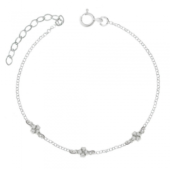 Tobillera triple trébol de la Suerte