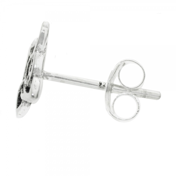 Pendientes nudo de bruja Plata de Ley