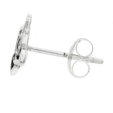 Pendientes nudo de bruja Plata de Ley