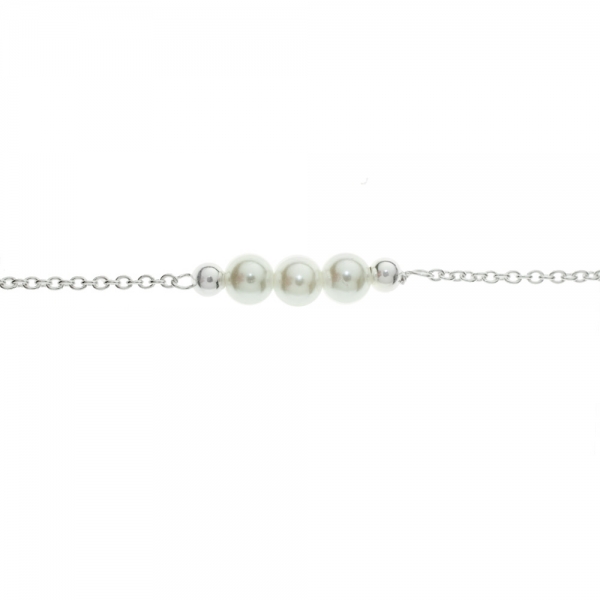 Tobillera triple perla