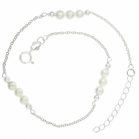 Tobillera triple perla