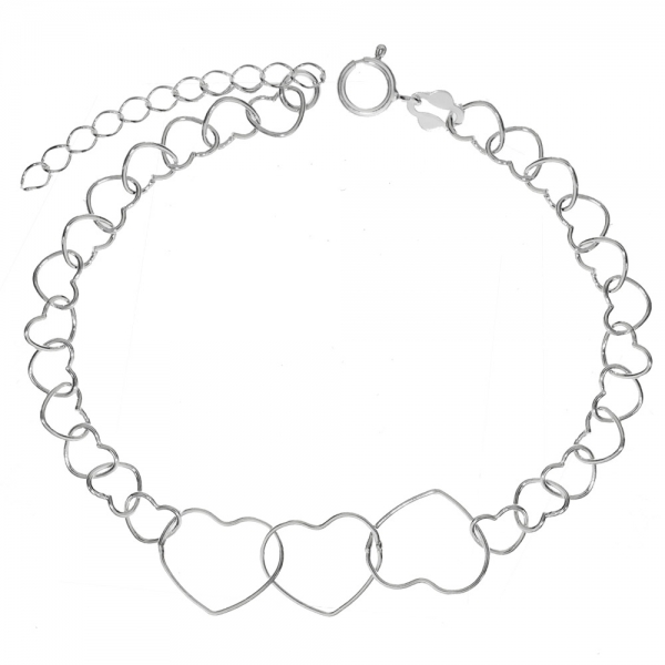 Pulsera multicorazones