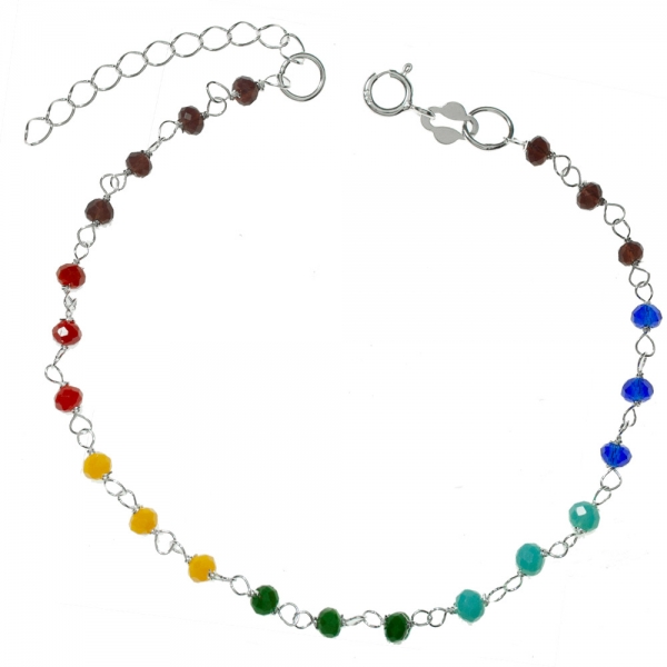 Pulsera cristales de colores