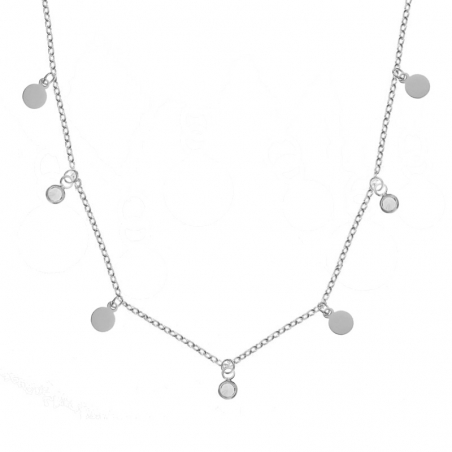 Collar con círculos & puntos de luz