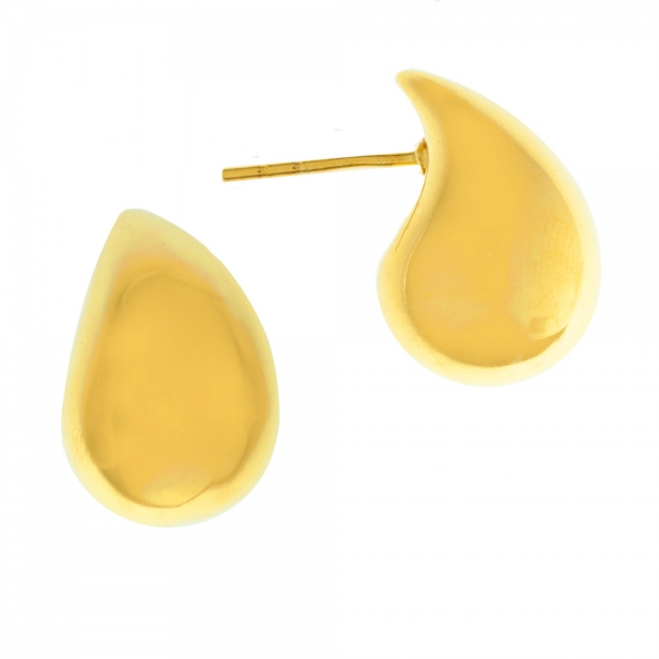 Pendientes dorados gota de agua