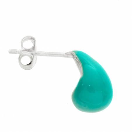 Pendientes gota de agua esmaltada