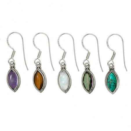 Pendientes piedra marquesa