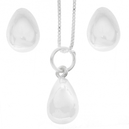 Conjunto gota Plata de Ley