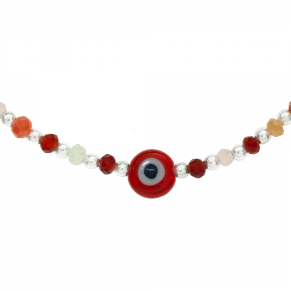 Pulsera ojo turco con cristales de colores