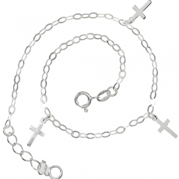 Tobillera triple cruz