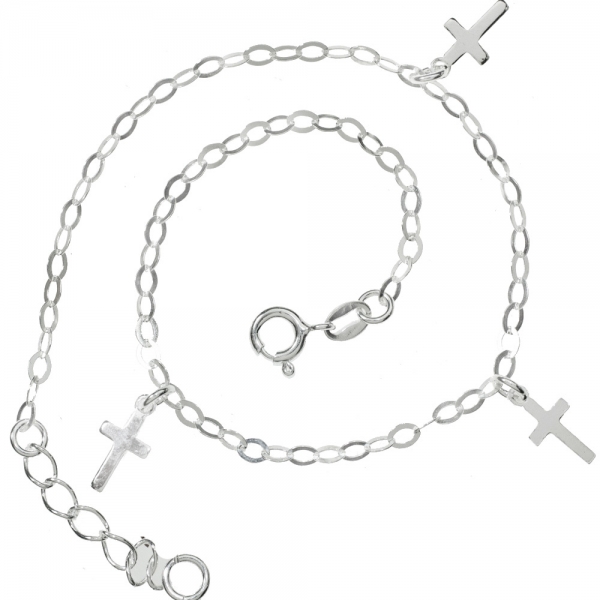 Tobillera triple cruz