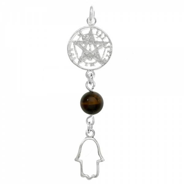 Amuleto doble Tetragrámaton & Mano de Fátima