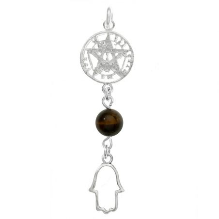 Amuleto doble Tetragrámaton & Mano de Fátima