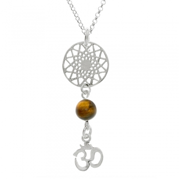 Amuleto doble Mandala & Símbolo Om