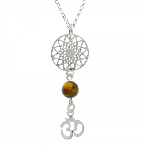 Amuleto doble Mandala & Símbolo Om