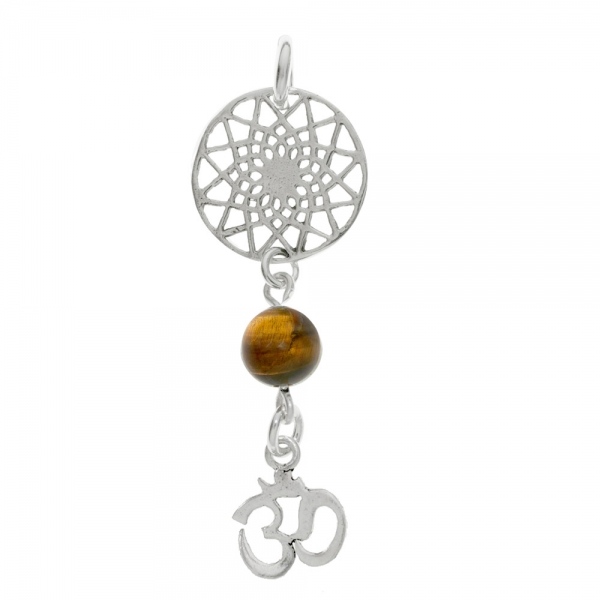 Amuleto doble Mandala & Símbolo Om