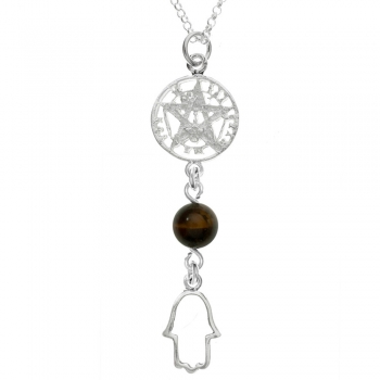 Amuleto doble Tetragrámaton & Mano de Fátima