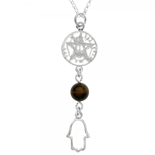 Amuleto doble Tetragrámaton & Mano de Fátima