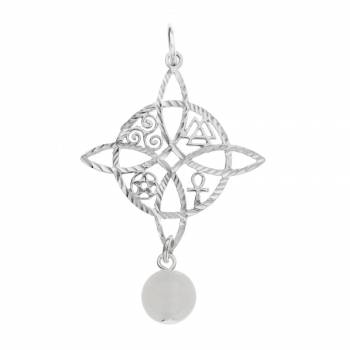 Amuleto Nudo de Bruja con cuarzo 2