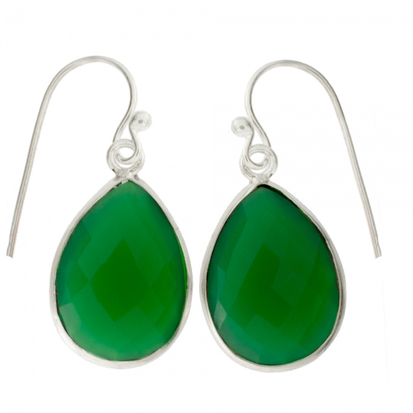 Pendientes gota facetada