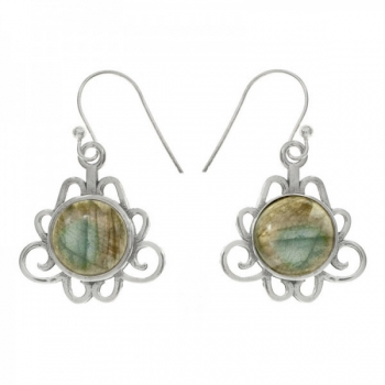 Pendientes étnicos con piedra 2