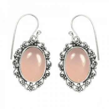 Pendientes base oval calada
