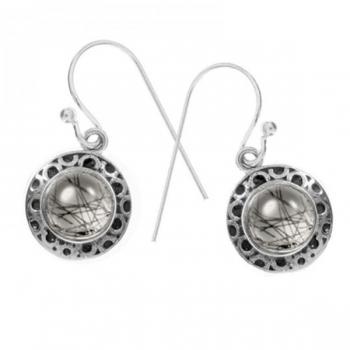 Pendientes con piedra base de círculos