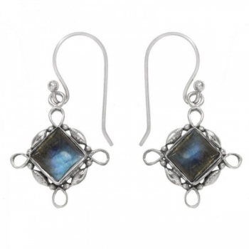 Pendientes piedra rombo 2