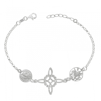 Pulsera triple amuleto