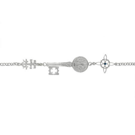 Pulsera triple amuleto