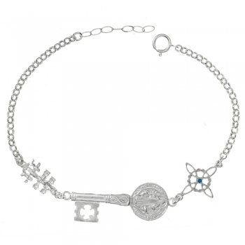 Pulsera triple amuleto