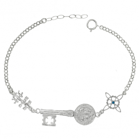 Pulsera triple amuleto