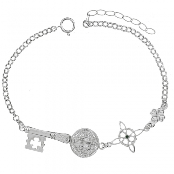 Pulsera triple amuleto