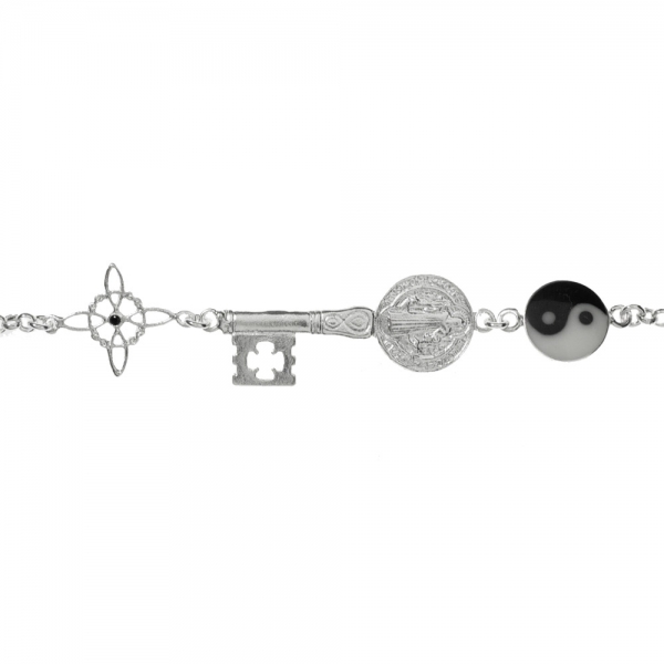 Pulsera triple amuleto