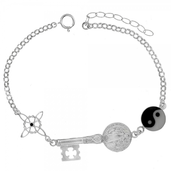 Pulsera triple amuleto