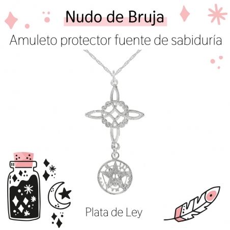 Collar amuleto Nudo de Bruja & Tetragrámaton