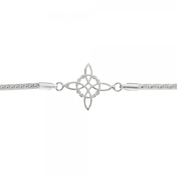 Pulsera nudo de bruja cordón coreano