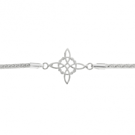 Pulsera nudo de bruja cordón coreano