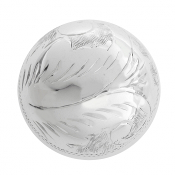 Pendientes media bola labrada 2