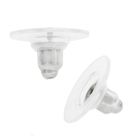 Pendientes media bola labrada