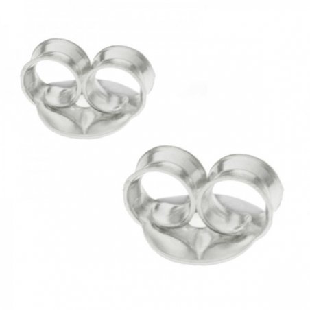 Pendientes media bola labrada