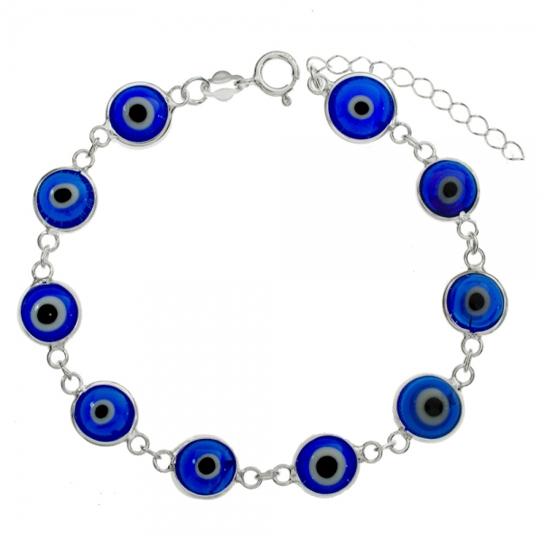 Pulsera ojo turco azul