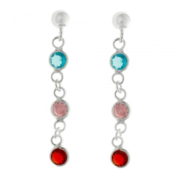 Pendientes largos circonitas