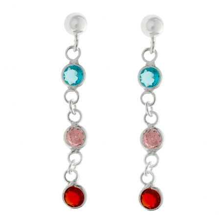 Pendientes largos circonitas